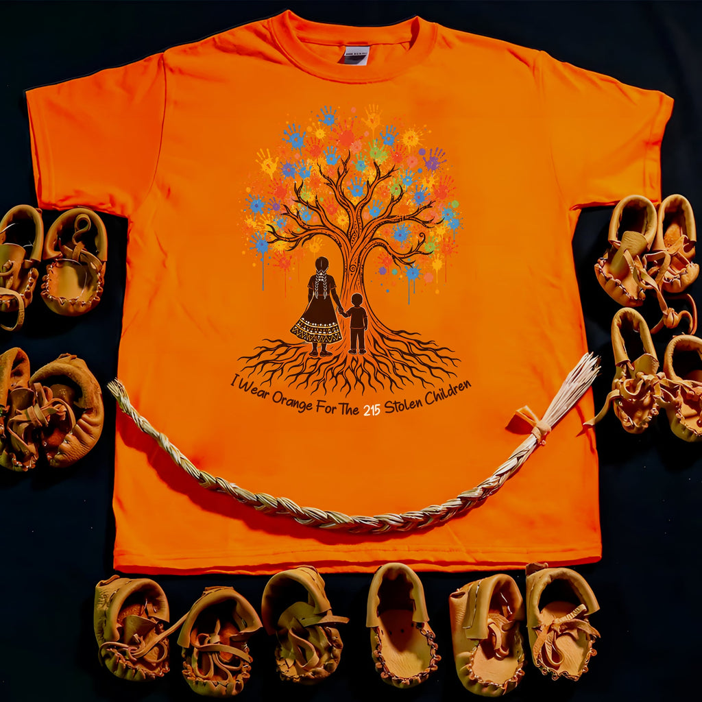 Remember the 215 Orange Shirt – Every Child Matters Indigenous Memorial Unisex T-shirt/Hoodie/Sweatshirt