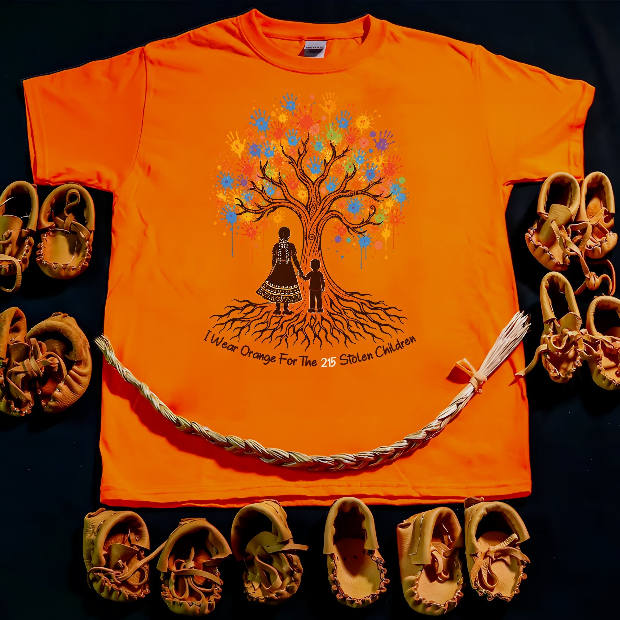 Remember the 215 Orange Shirt – Every Child Matters Indigenous Memorial Unisex T-shirt/Hoodie/Sweatshirt