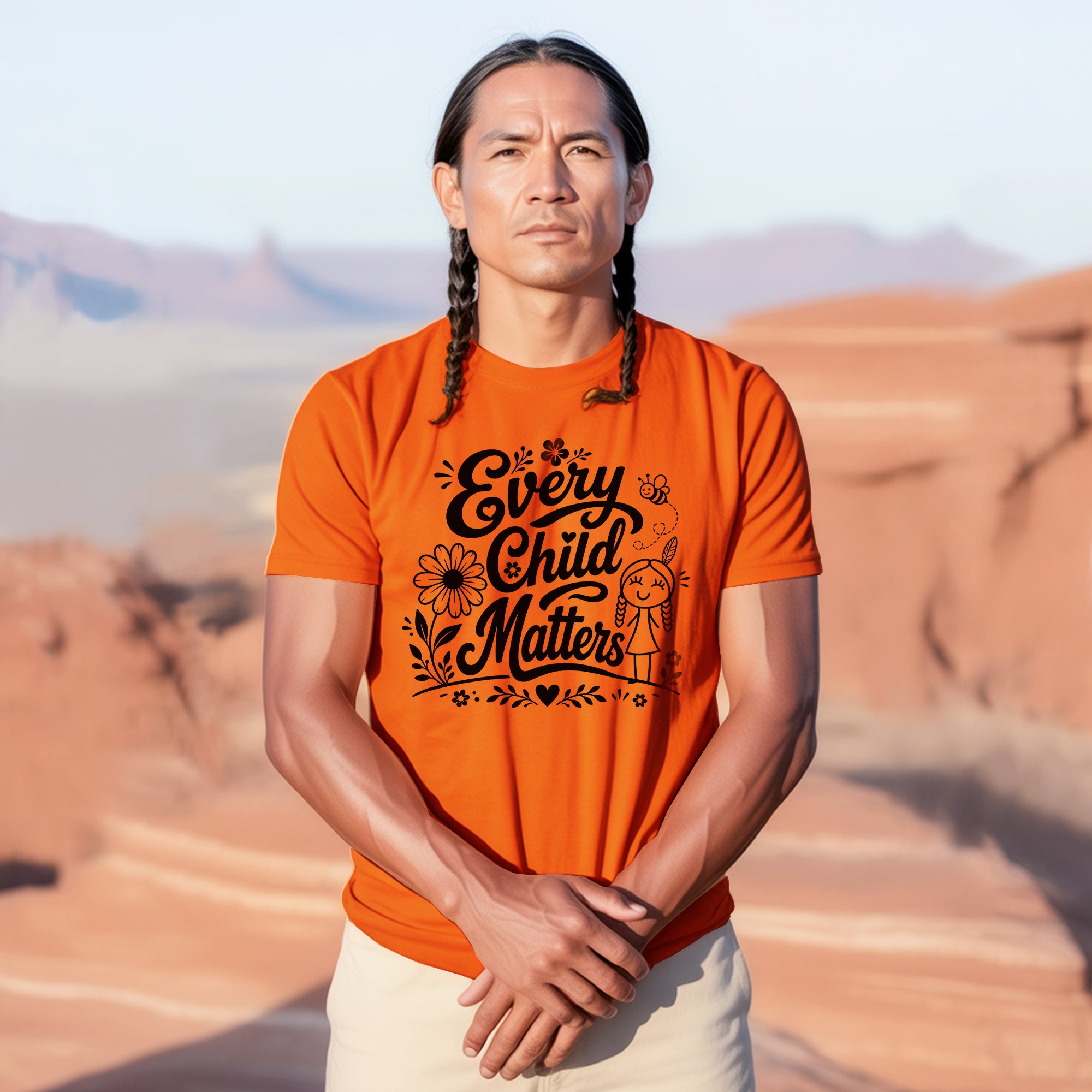 Every Child Matters Native Orange Shirt – Indigenous Children Awareness Floral Graphic Unisex T-shirt/Hoodie/Sweatshirt