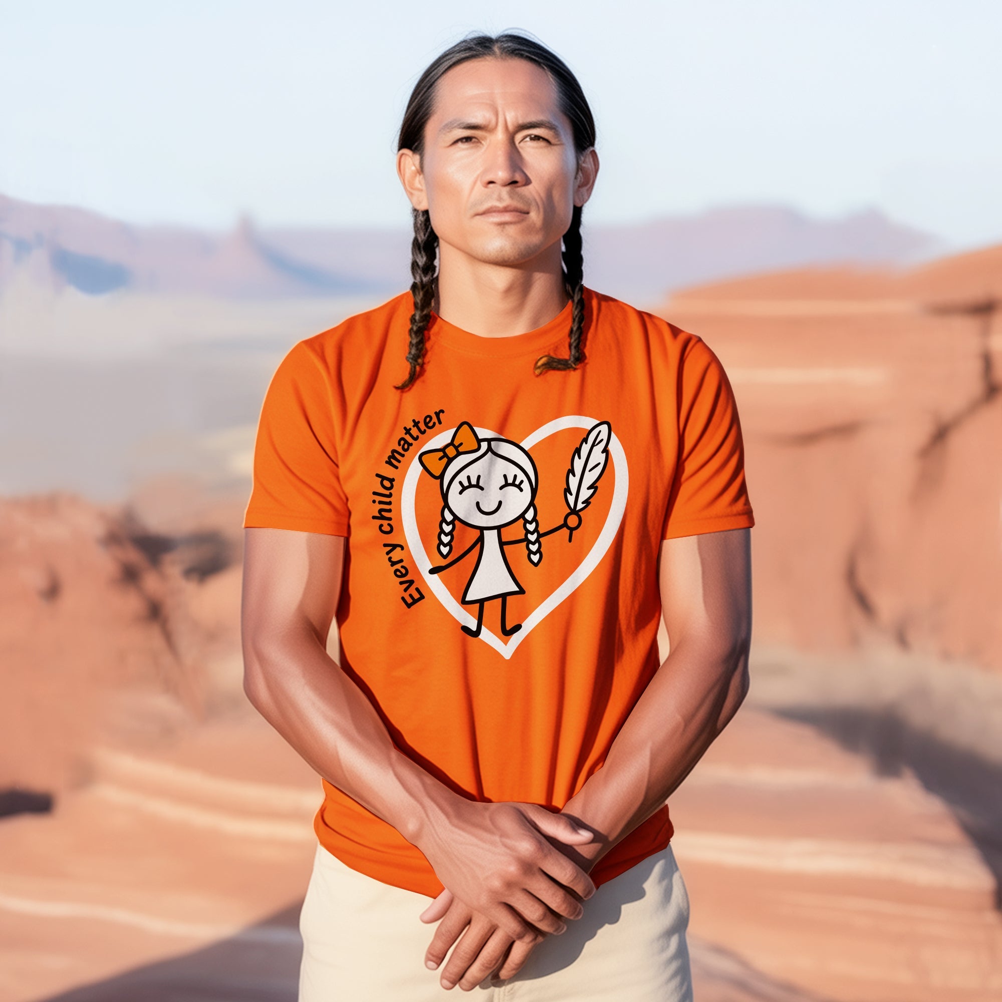 Every Child Matters Orange Shirt Day – Indigenous Child & Feather Awareness Unisex T-shirt/Hoodie/Sweatshirt