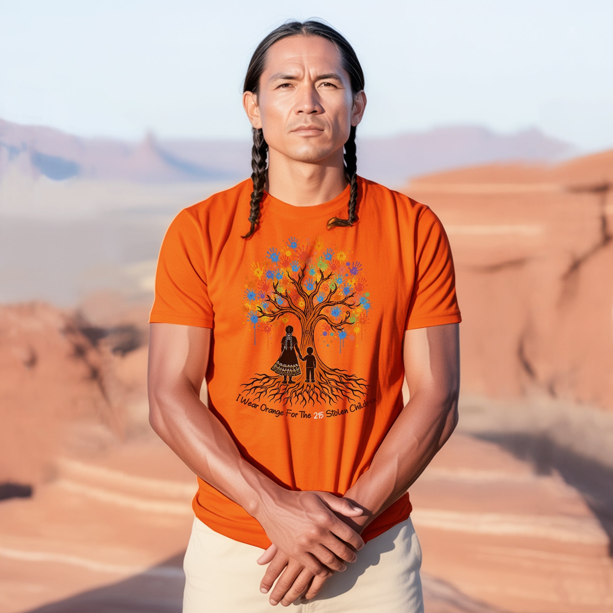 Remember the 215 Orange Shirt – Every Child Matters Indigenous Memorial Unisex T-shirt/Hoodie/Sweatshirt