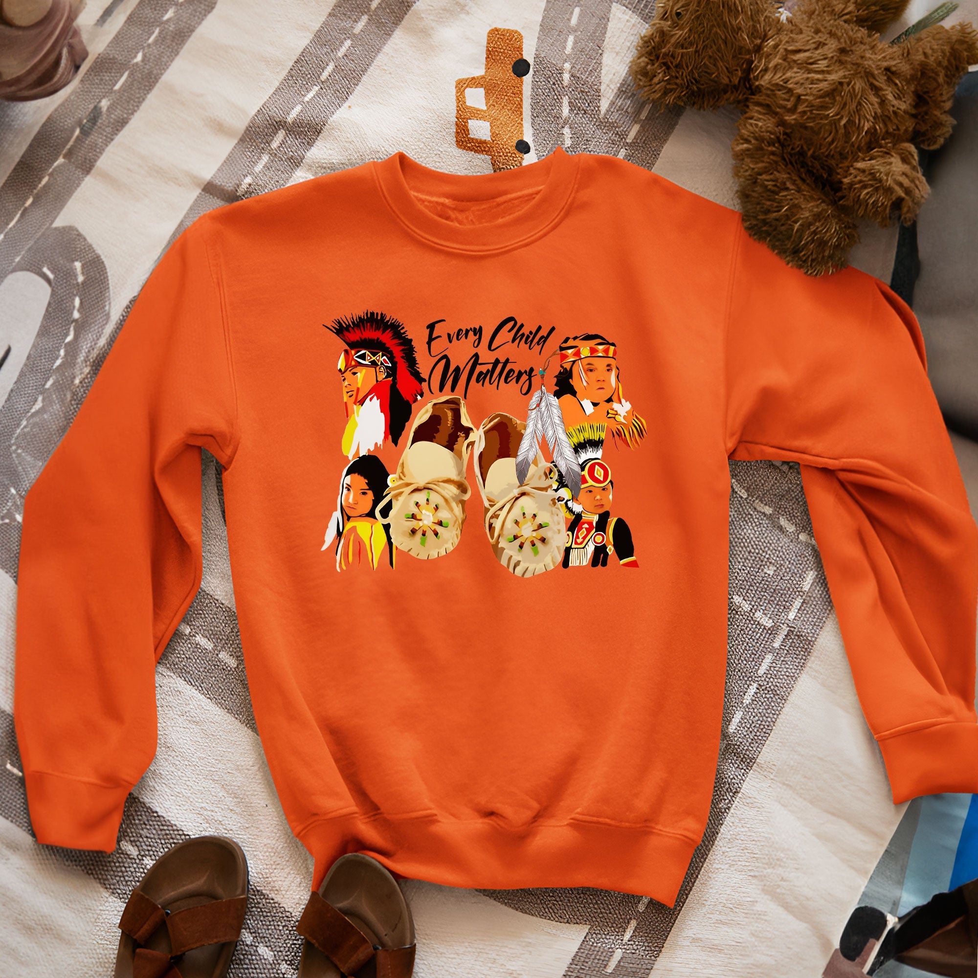 Children and Tribes United Together Orange Shirt Unisex T-shirt/Hoodie/Sweatshirt