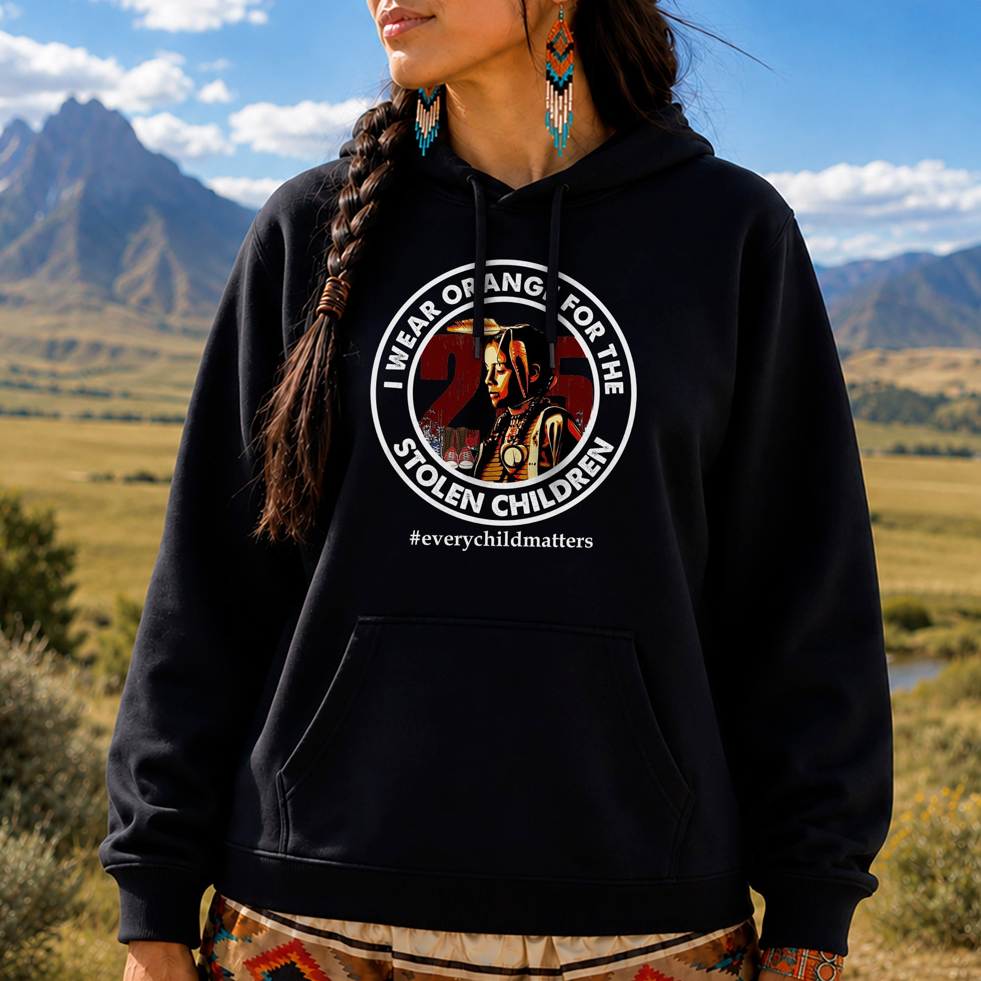 Every Child Matters I Wear Orange For The 215 Stolen Children Circle For Orange Day Unisex T-shirt/Hoodie/Sweatshirt