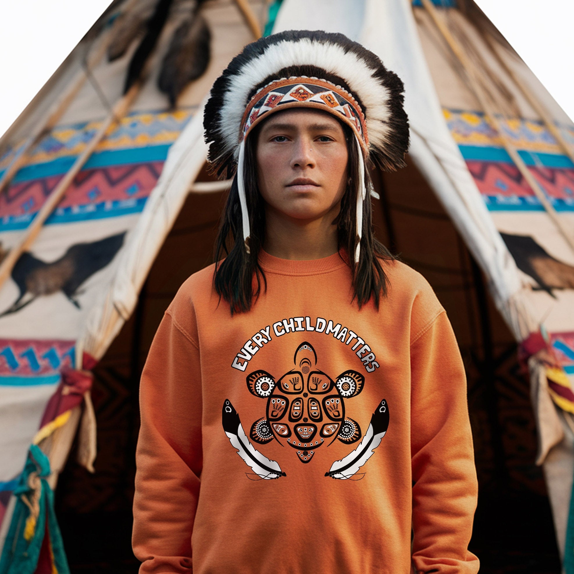 Every Child Matters Native Turtle Tracks Native American Unisex T-shirt/Hoodie/Sweatshirt