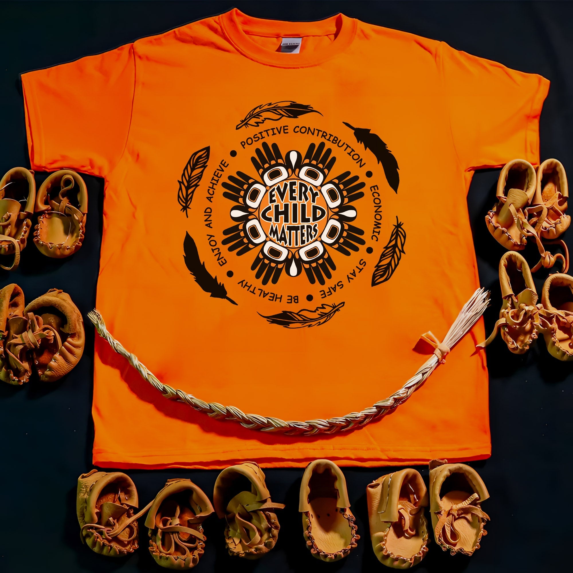 Every Child Matters Native Hand-To-Hand Native American Unisex T-shirt/Hoodie/Sweatshirt