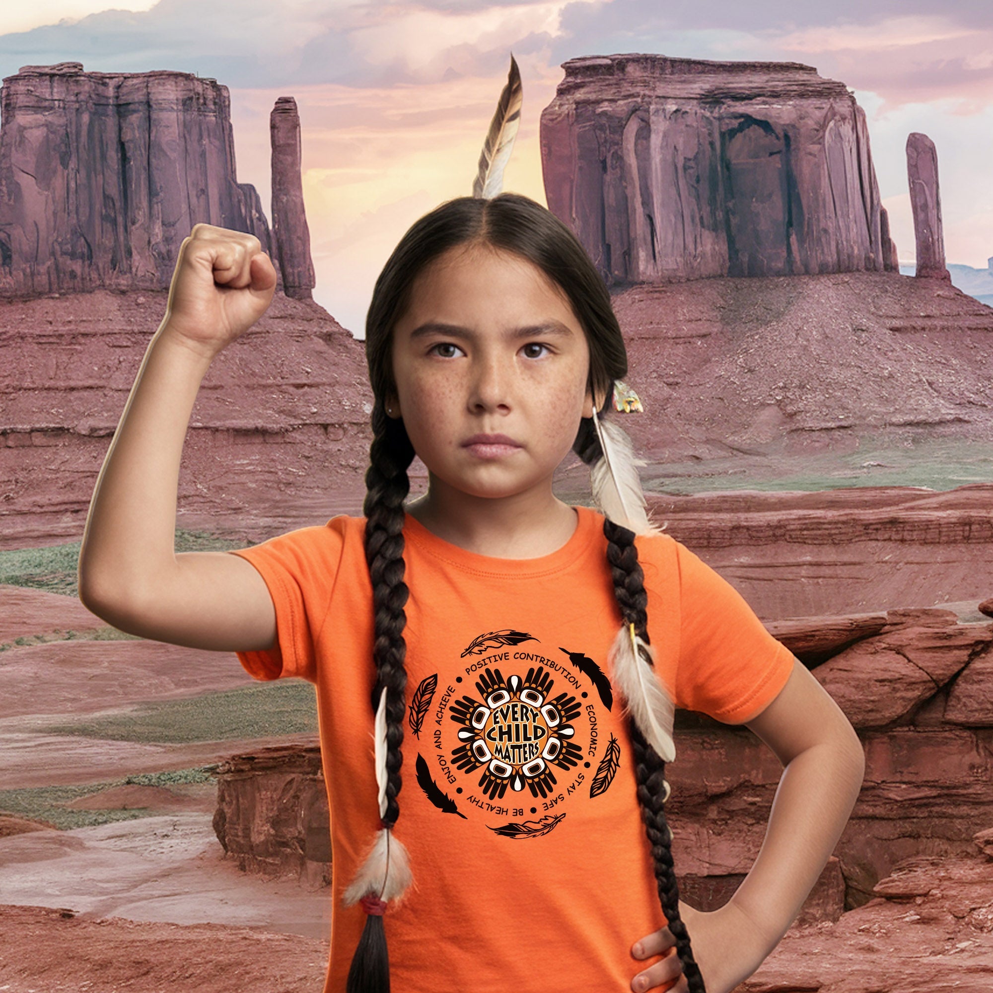 Every Child Matters Native Hand-To-Hand Native American Unisex T-shirt/Hoodie/Sweatshirt