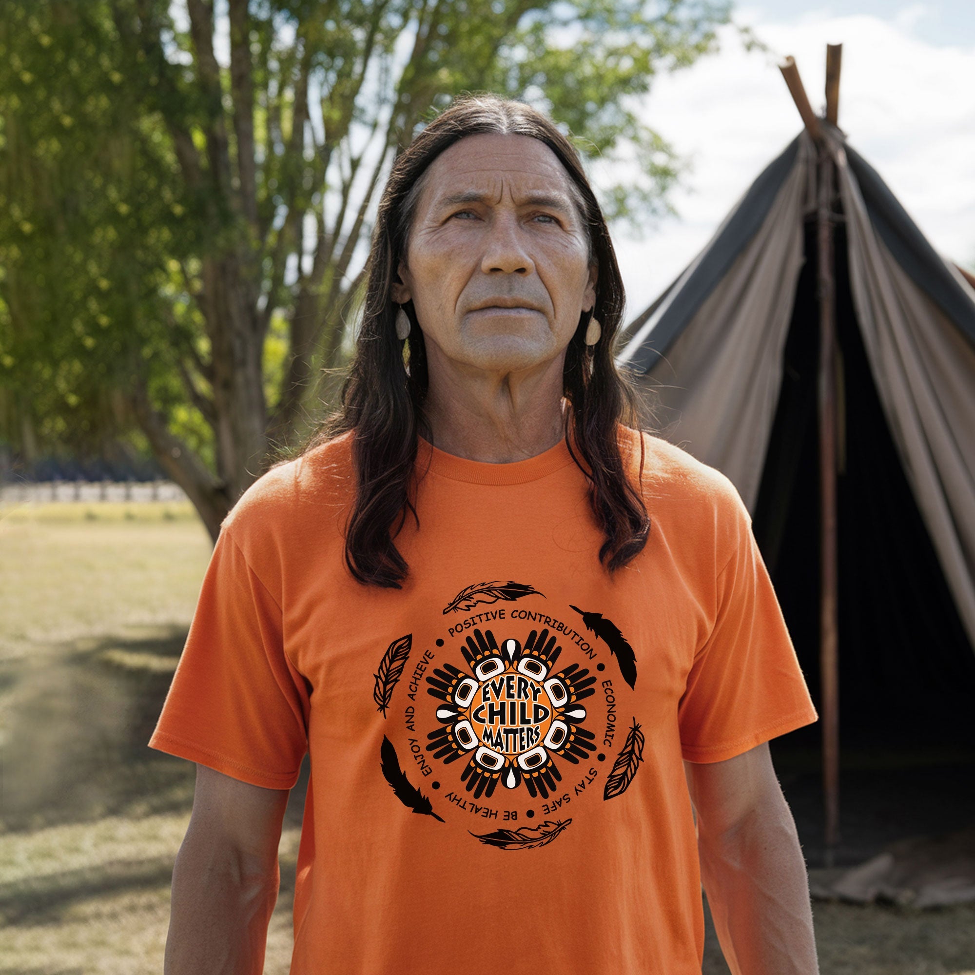 Every Child Matters Native Hand-To-Hand Native American Unisex T-shirt/Hoodie/Sweatshirt
