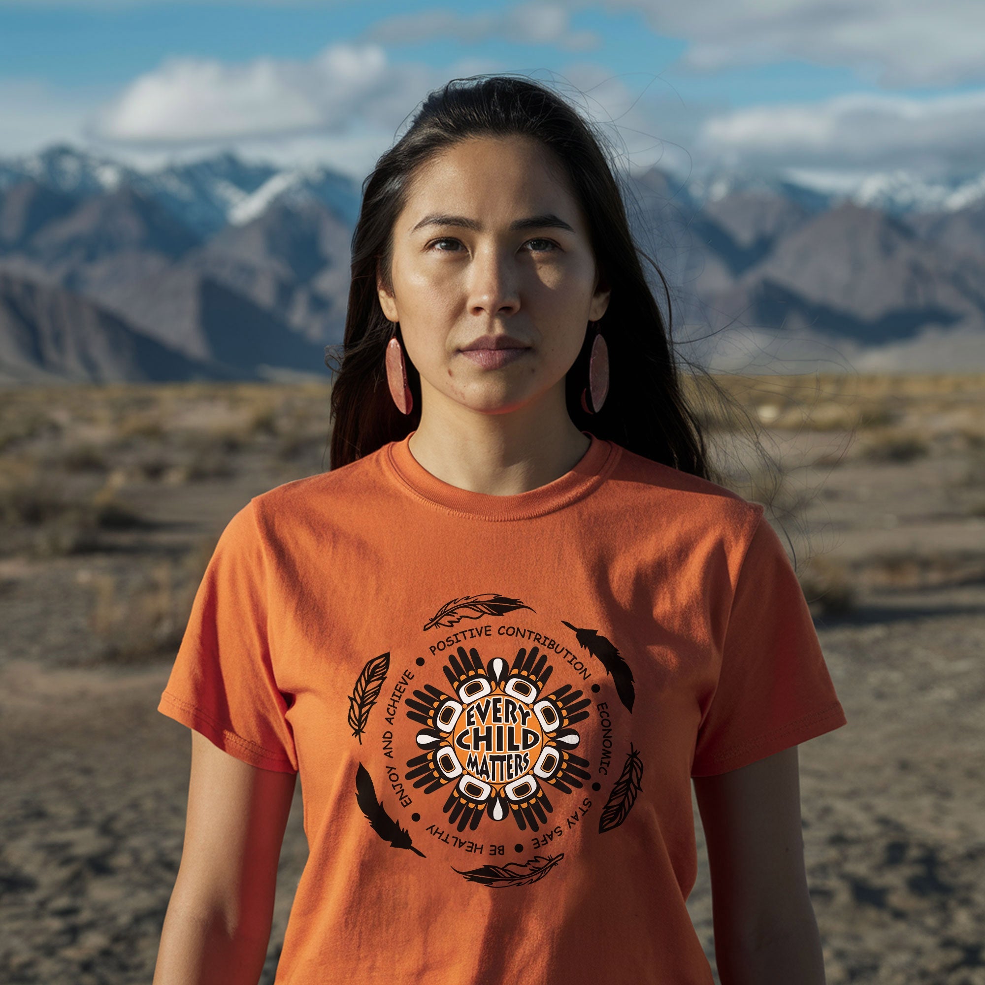 Every Child Matters Native Hand-To-Hand Native American Unisex T-shirt/Hoodie/Sweatshirt