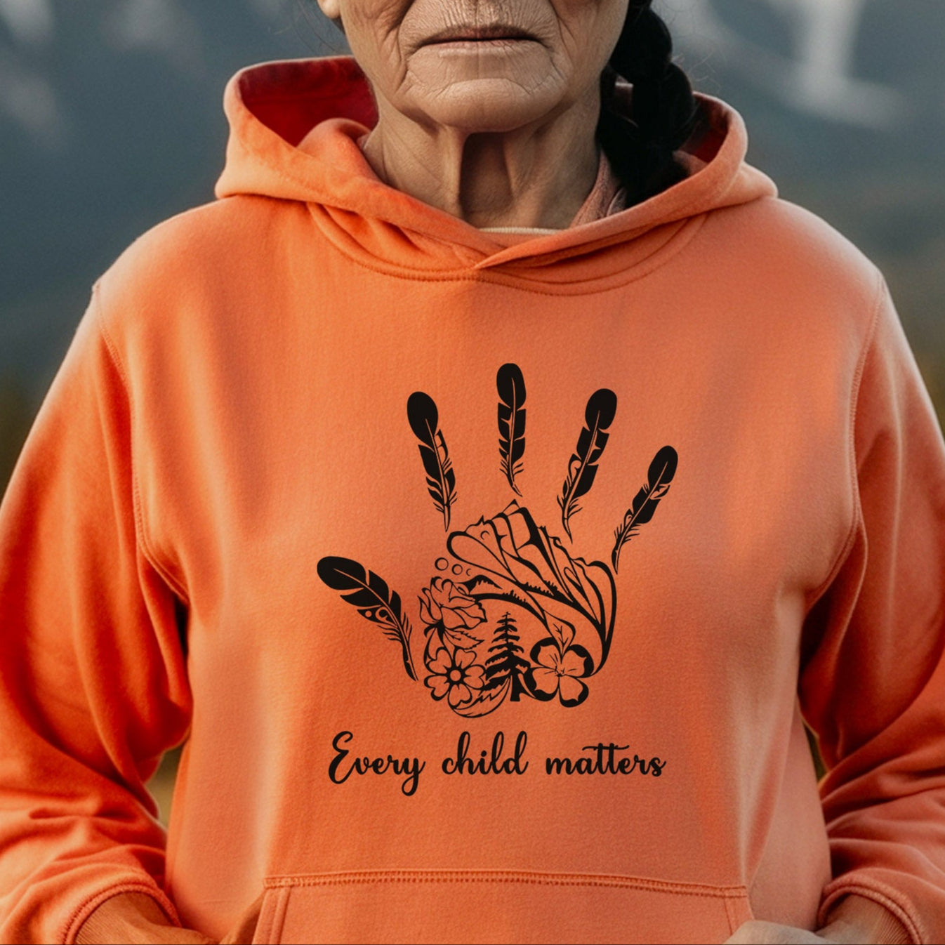 Every Child Matters Native Handprint Luxe Native American Unisex T-shirt/Hoodie/Sweatshirt
