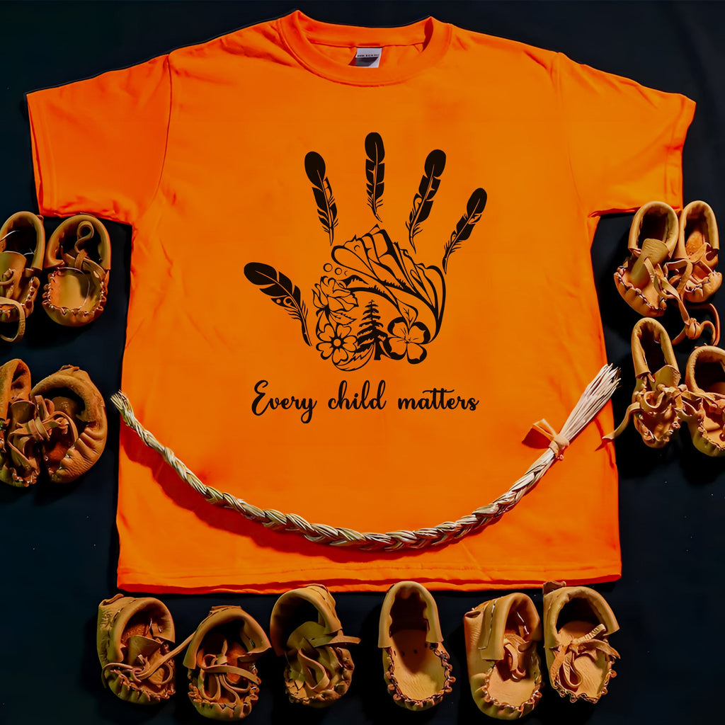 Every Child Matters Native Handprint Luxe Native American Unisex T-shirt/Hoodie/Sweatshirt