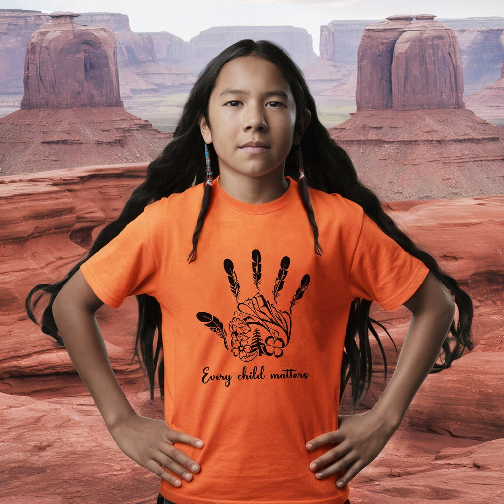 Every Child Matters Native Handprint Luxe Native American Unisex T-shirt/Hoodie/Sweatshirt