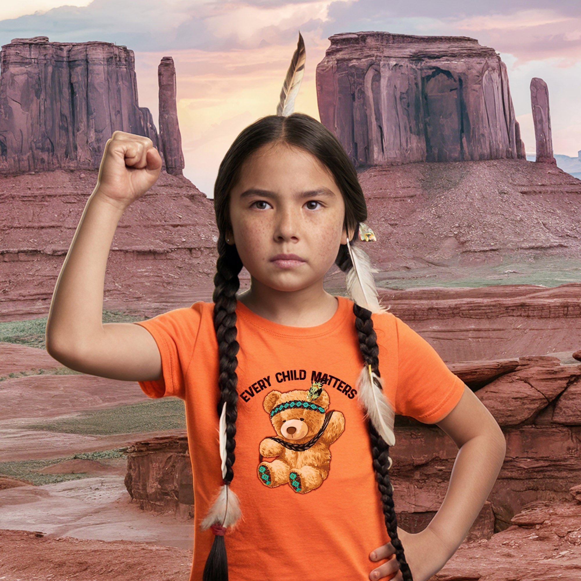 Every Child Matters Baby Bear Native American Unisex T-shirt/Hoodie/Sweatshirt