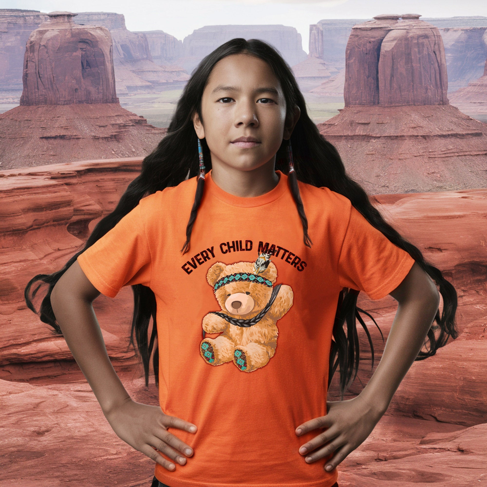 Every Child Matters Baby Bear Native American Unisex T-shirt/Hoodie/Sweatshirt