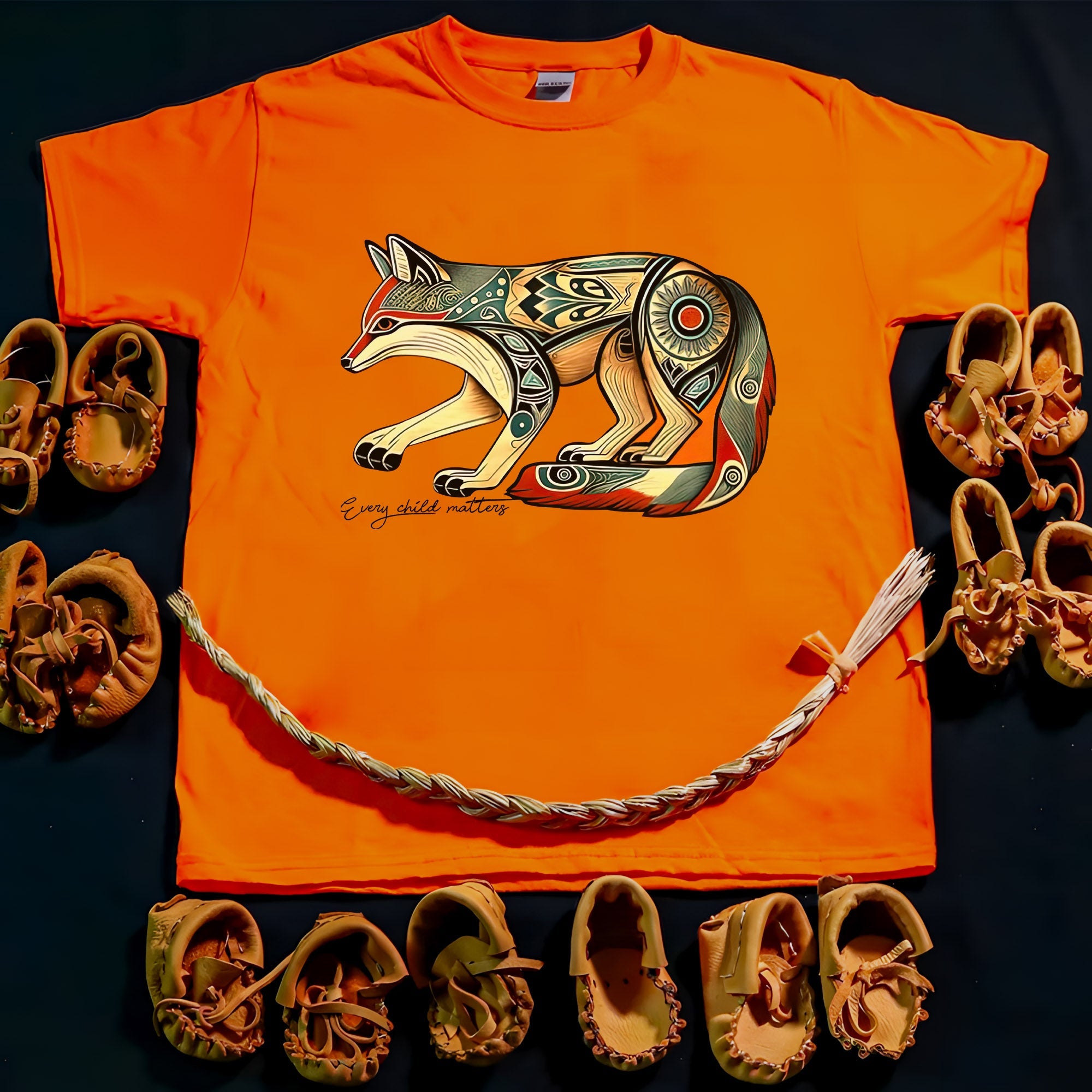 Every Child Matters Native Fox Totem Native American Unisex T-shirt/Hoodie/Sweatshirt