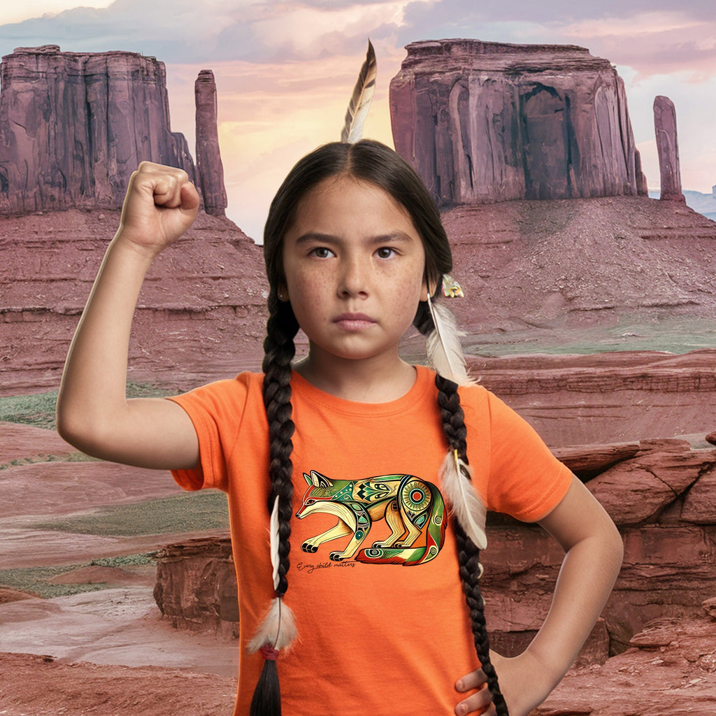 Every Child Matters Native Fox Totem Native American Unisex T-shirt/Hoodie/Sweatshirt