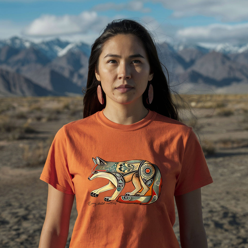 Every Child Matters Native Fox Totem Native American Unisex T-shirt/Hoodie/Sweatshirt