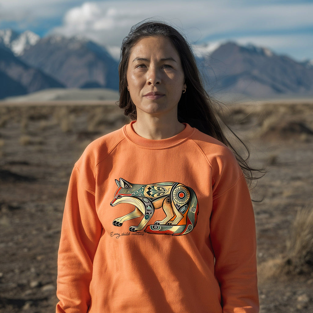 Every Child Matters Native Fox Totem Native American Unisex T-shirt/Hoodie/Sweatshirt