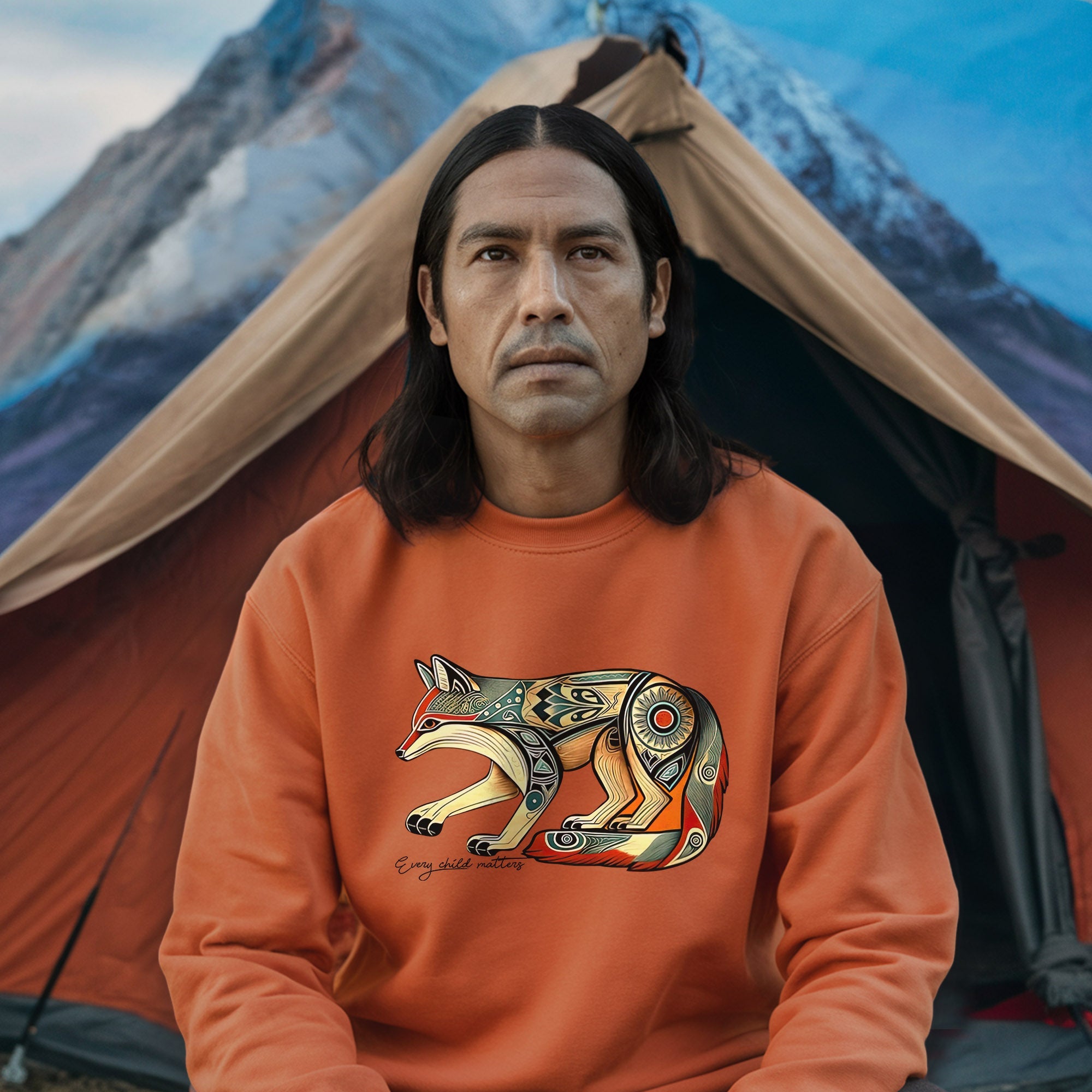 Every Child Matters Native Fox Totem Native American Unisex T-shirt/Hoodie/Sweatshirt