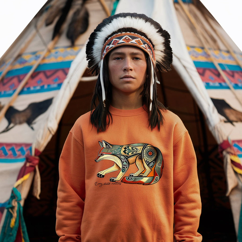 Every Child Matters Native Fox Totem Native American Unisex T-shirt/Hoodie/Sweatshirt