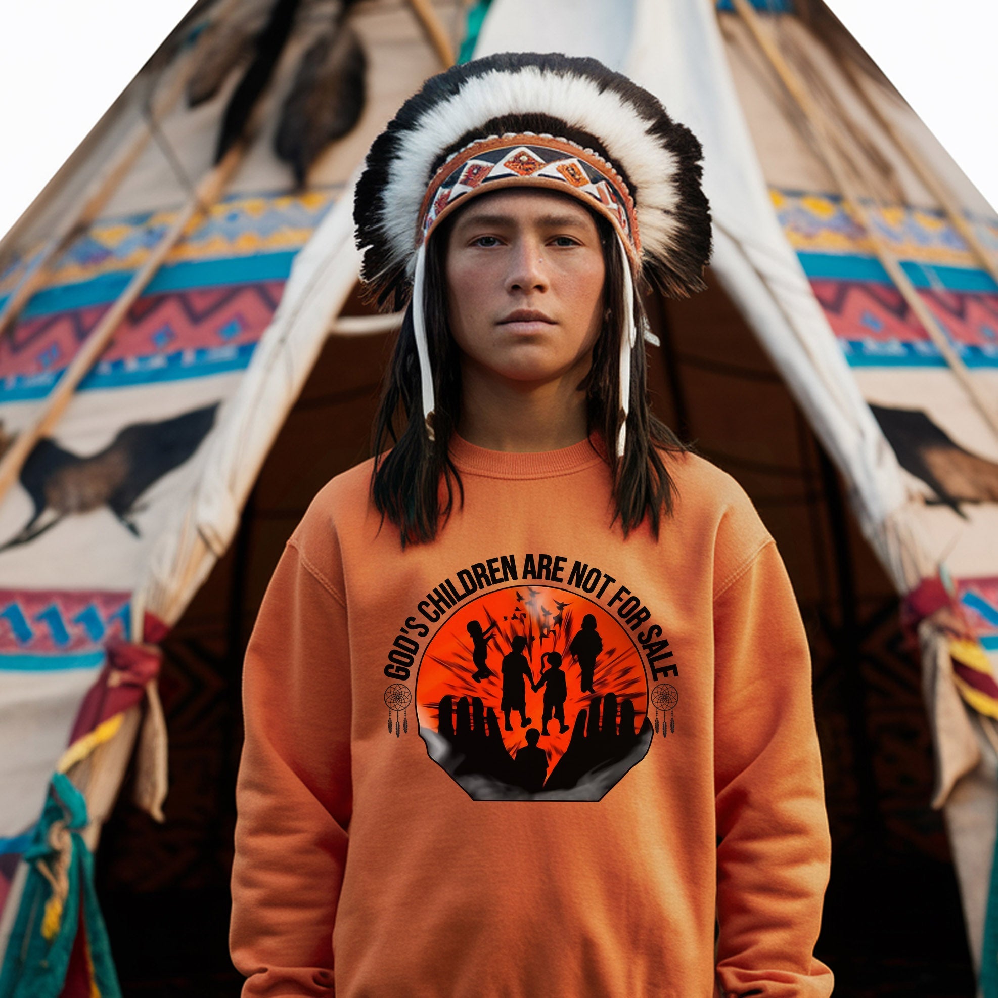 Every Child Matters Youth in Good Hands Native American Unisex T-shirt/Hoodie/Sweatshirt