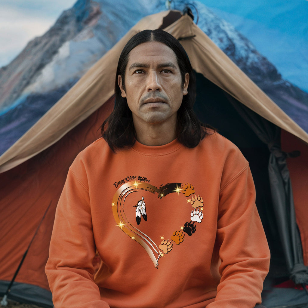 Every Child Matters Paws Of Heart Native American Unisex T-shirt/Hoodie/Sweatshirt