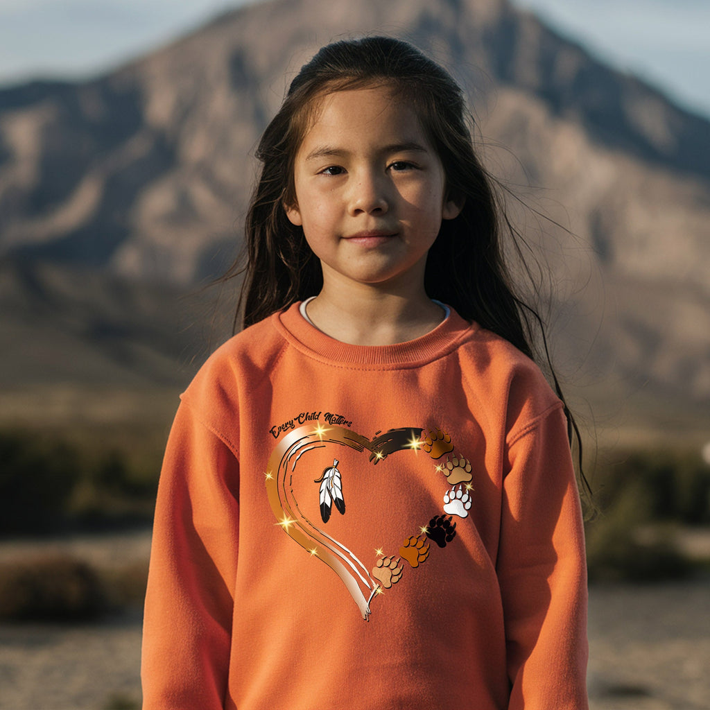 Every Child Matters Paws Of Heart Native American Unisex T-shirt/Hoodie/Sweatshirt