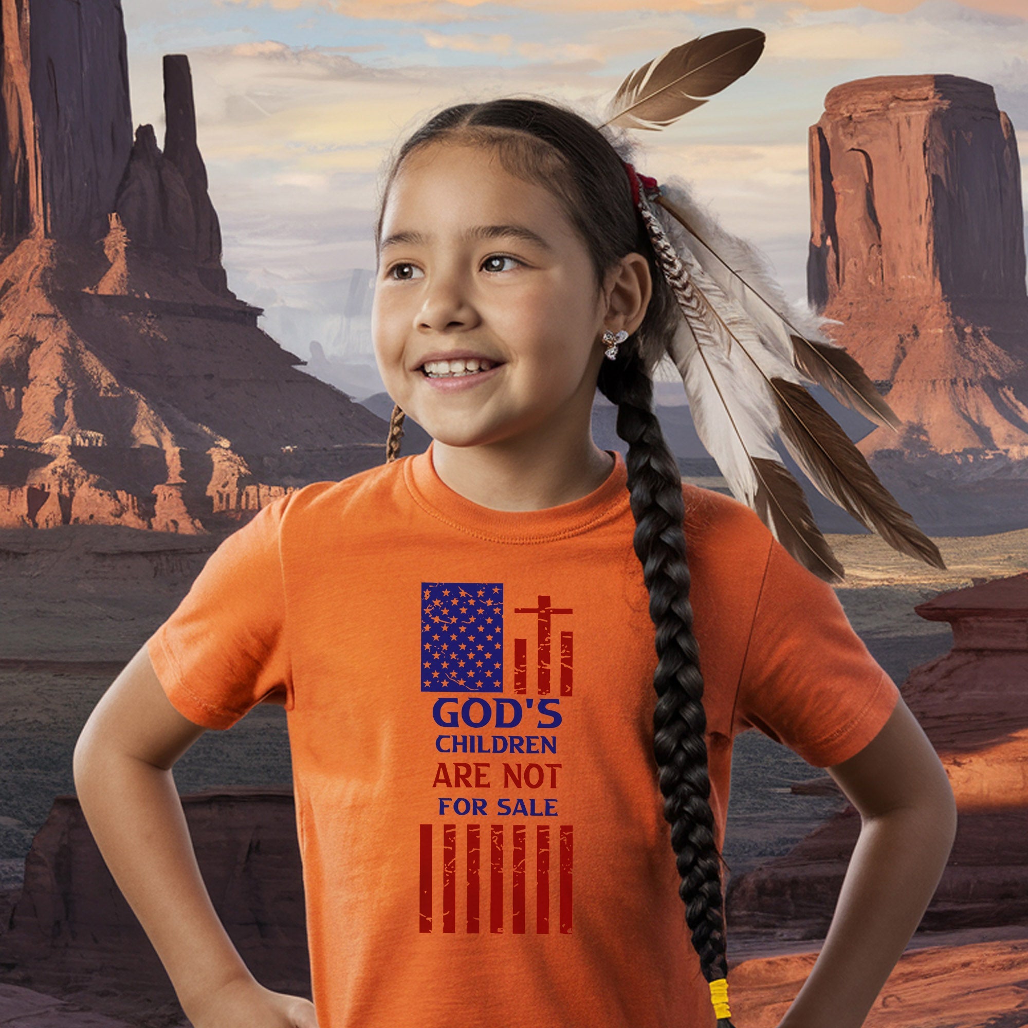 Every Child Matters God's Children Are Not For Sale Native American Unisex T-shirt/Hoodie/Sweatshirt