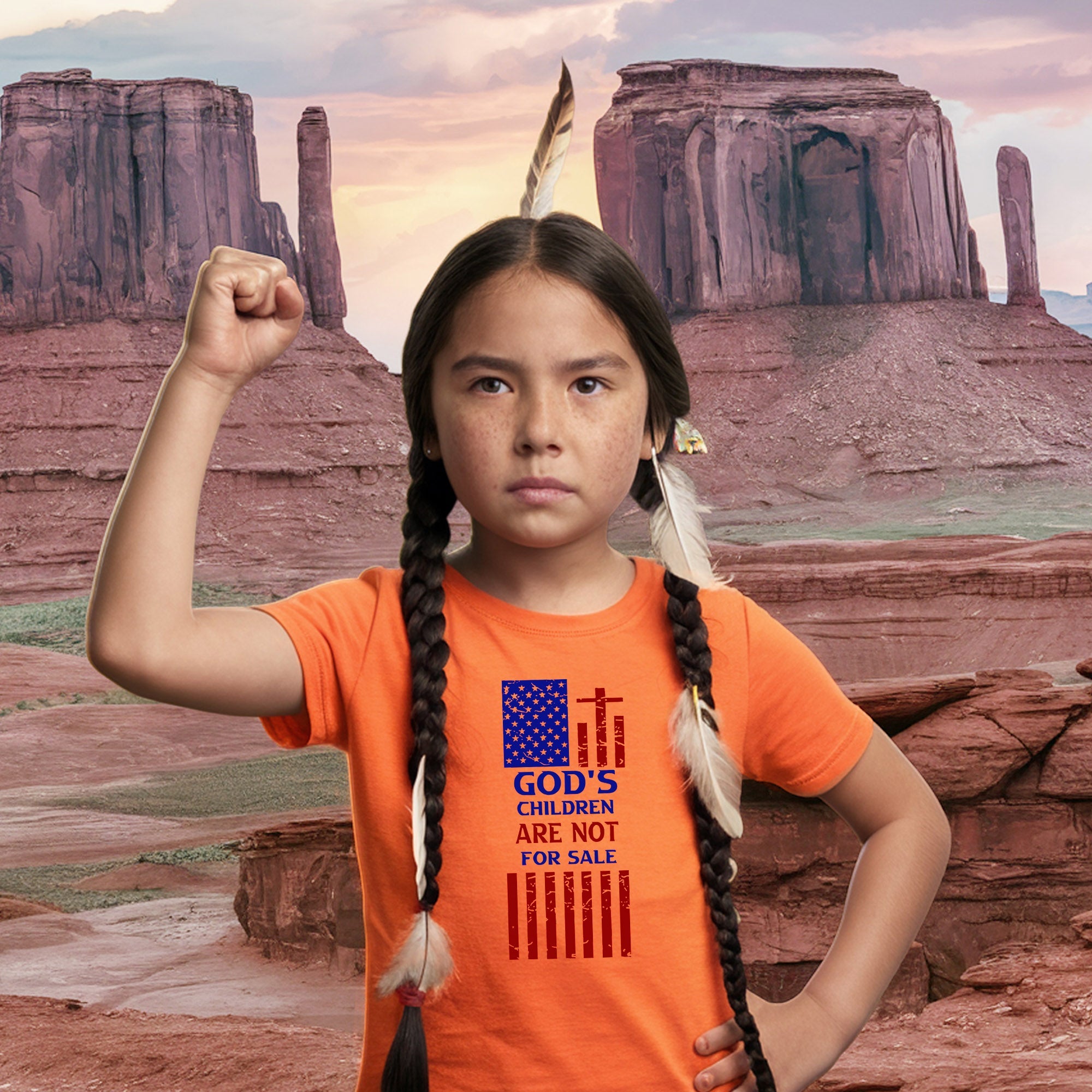 Every Child Matters God's Children Are Not For Sale Native American Unisex T-shirt/Hoodie/Sweatshirt