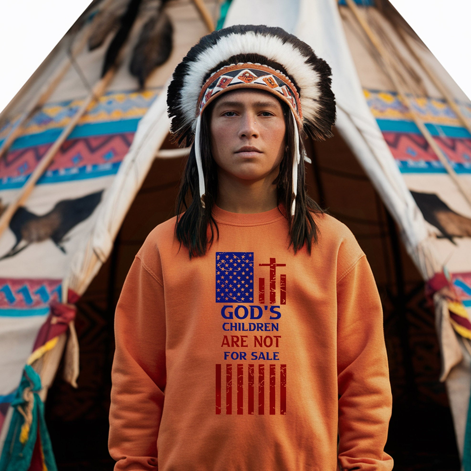 Every Child Matters God's Children Are Not For Sale Native American Unisex T-shirt/Hoodie/Sweatshirt
