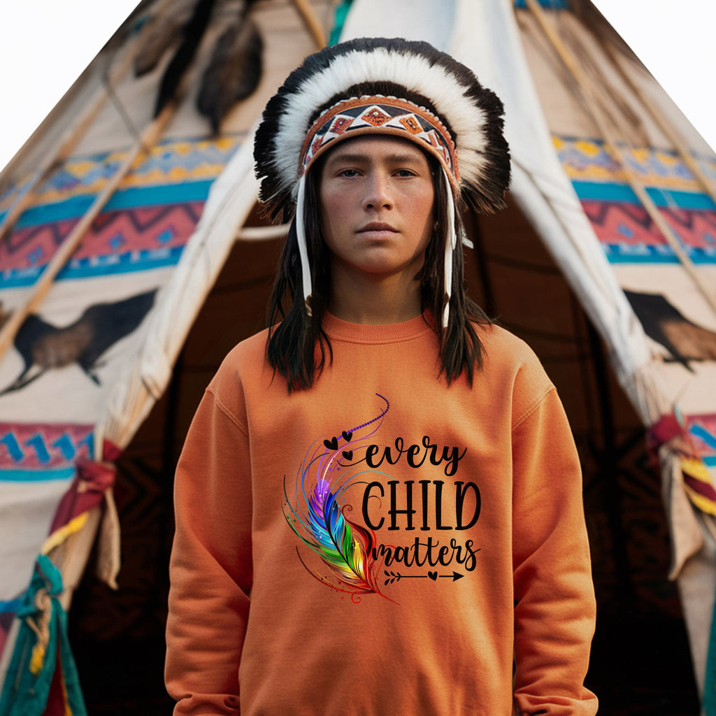 Every Child Matters Native Feathers Native American Unisex T-shirt/Hoodie/Sweatshirt