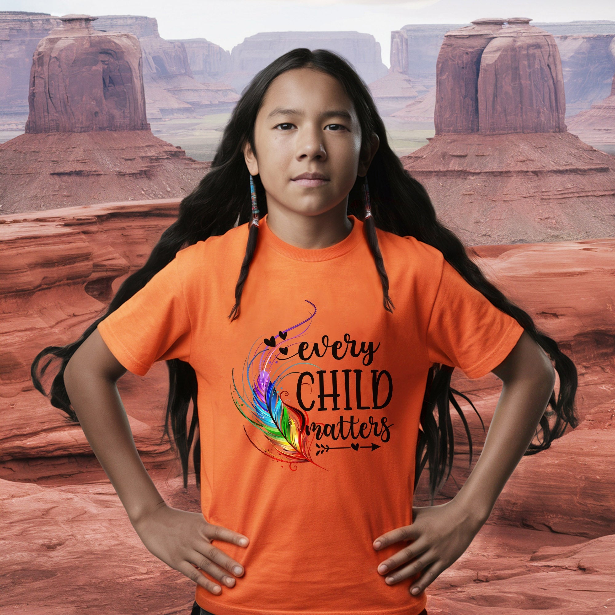 Every Child Matters Native Feathers Native American Unisex T-shirt/Hoodie/Sweatshirt