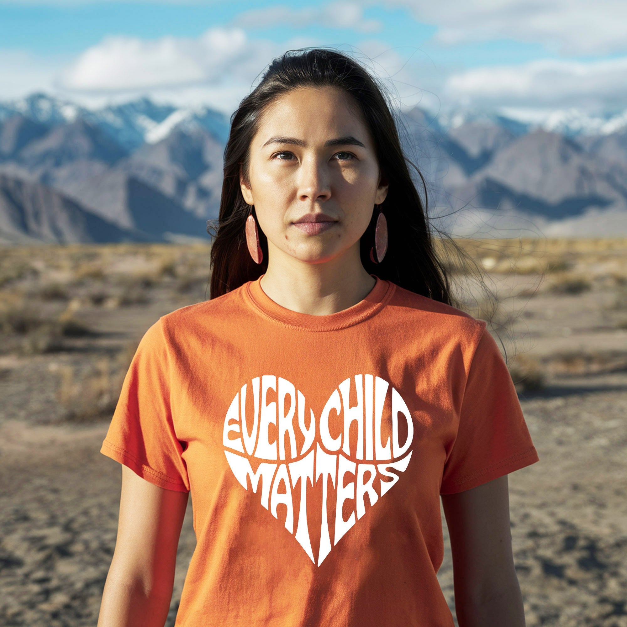 Every Child Matters Native Children Cared By Heart Native American Unisex T-shirt/Hoodie/Sweatshirt