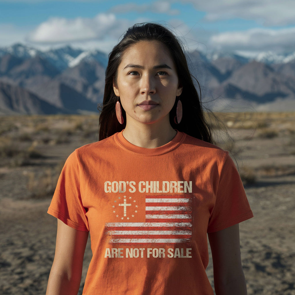 Every Child Matters God's Children Are Not For Sale Native American Unisex T-shirt/Hoodie/Sweatshirt