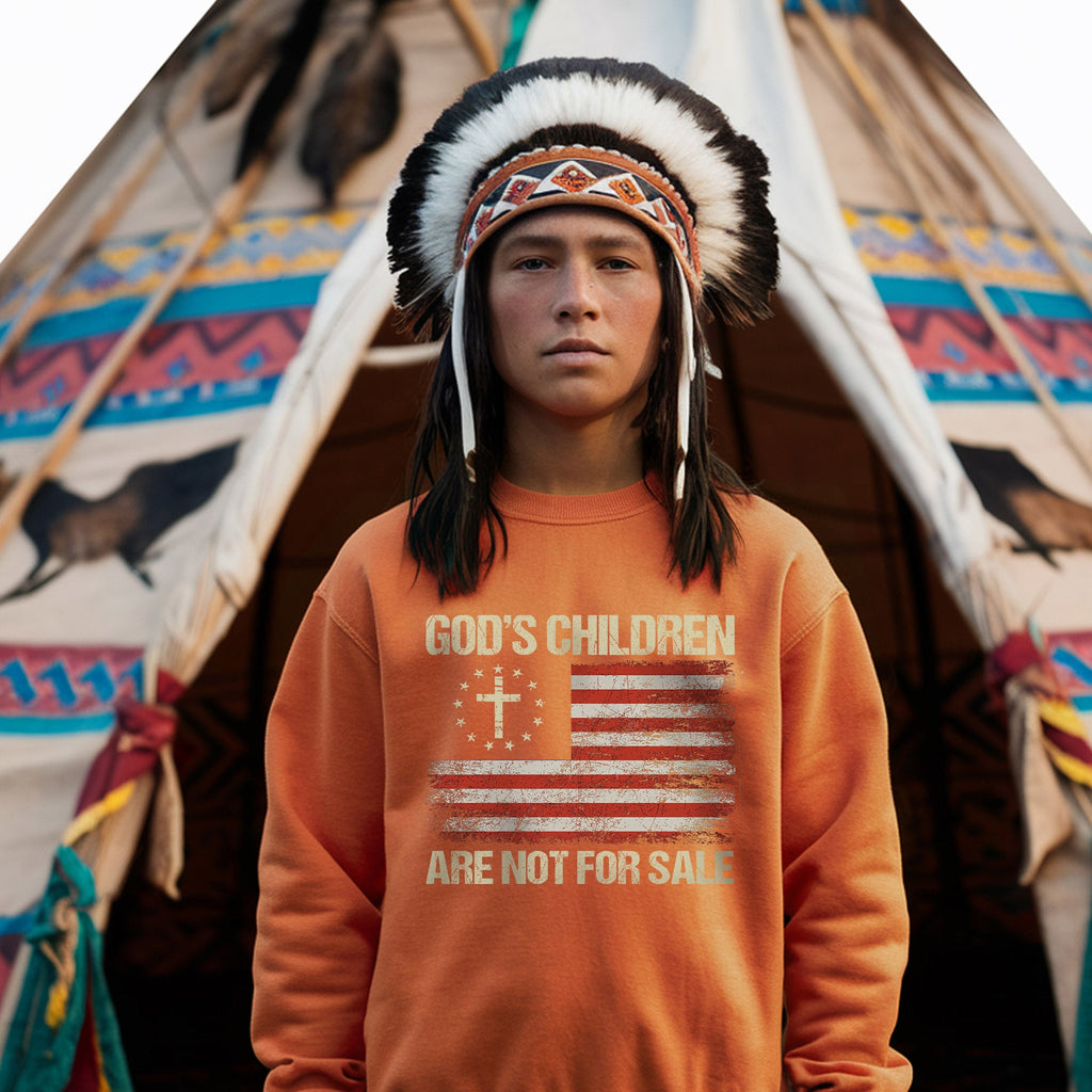 Every Child Matters God's Children Are Not For Sale Native American Unisex T-shirt/Hoodie/Sweatshirt