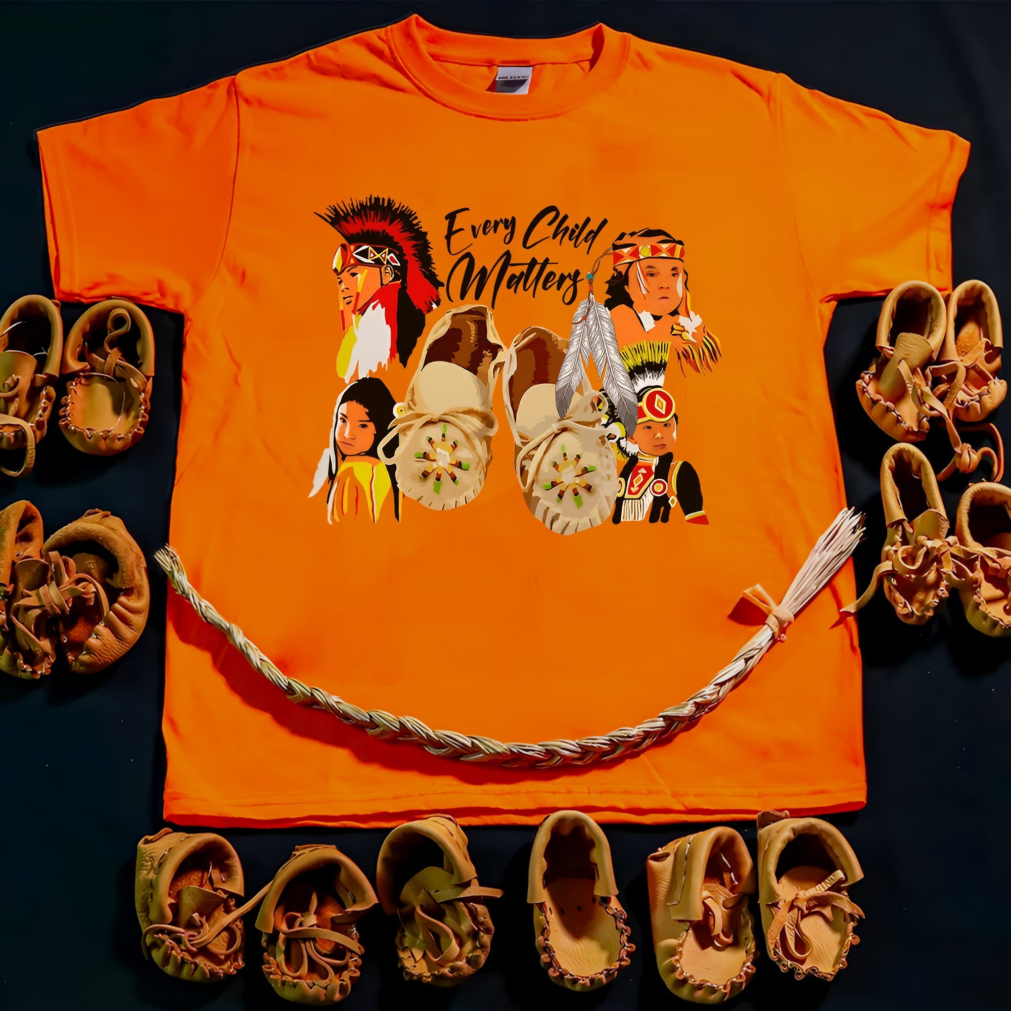 Children and Tribes United Together Orange Shirt Unisex T-shirt/Hoodie/Sweatshirt