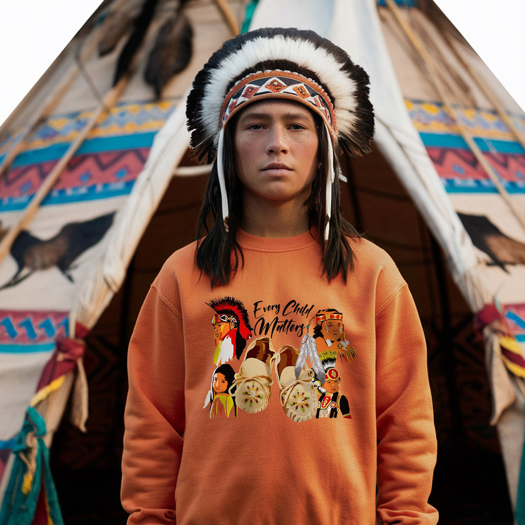 Children and Tribes United Together Orange Shirt Unisex T-shirt/Hoodie/Sweatshirt