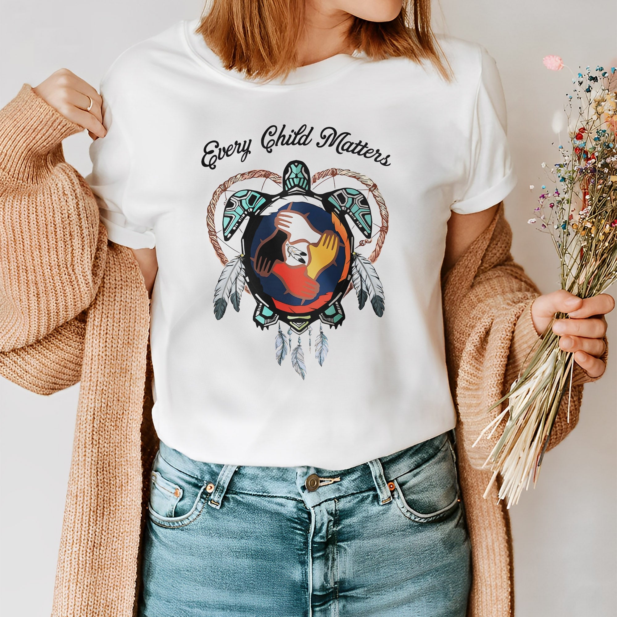 Unity for the Future of Indigenous Children Strength of the Turtle Island Unisex T-shirt/Hoodie/Sweatshirt