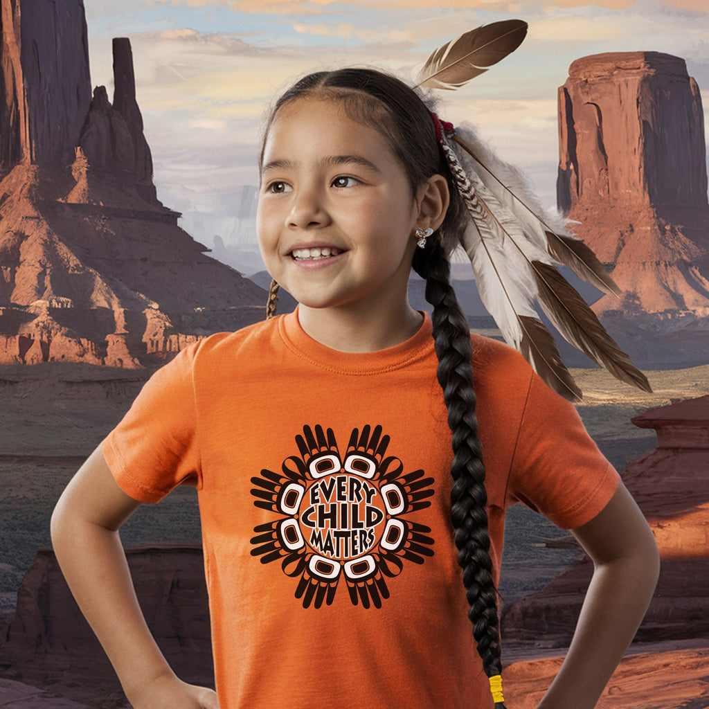 Every Child Matters Circle Hand Black For Orange Shirt Day Unisex T-shirt/Hoodie/Sweatshirt