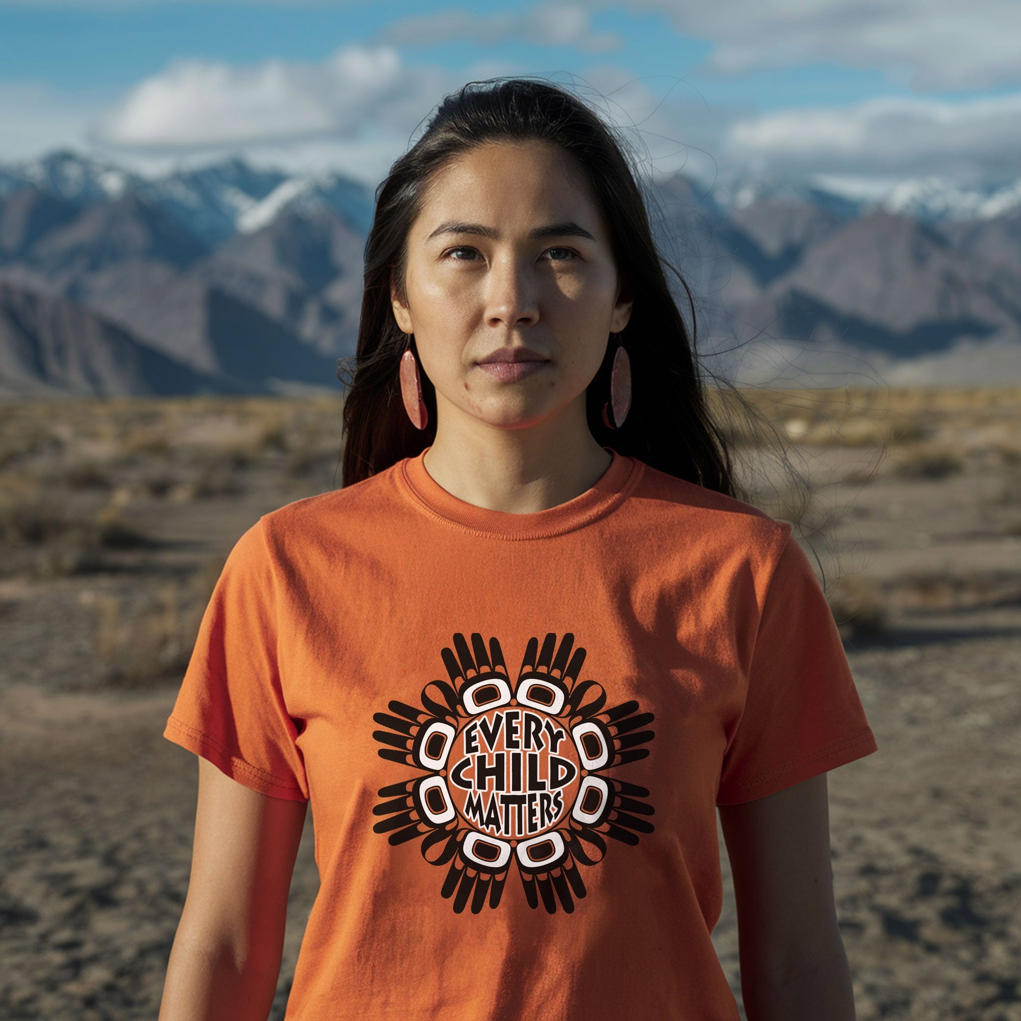 Every Child Matters Circle Hand Black For Orange Shirt Day Unisex T-shirt/Hoodie/Sweatshirt