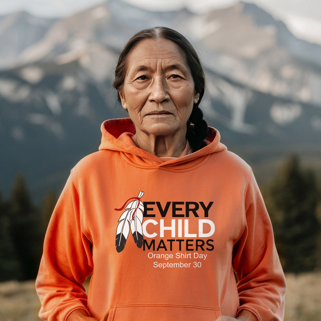 Every Child Matters Feather For Orange Shirt Day Unisex T-shirt/Hoodie/Sweatshirt