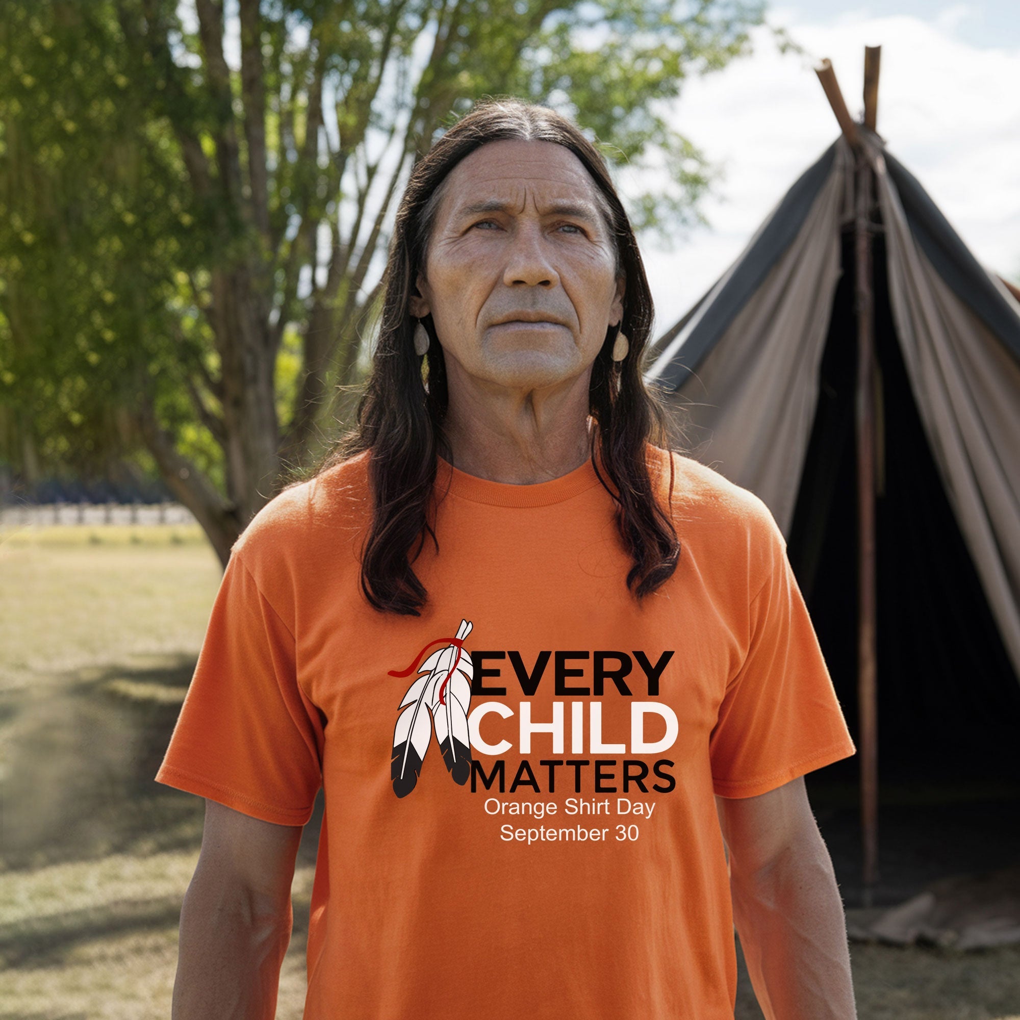 Every Child Matters Feather For Orange Shirt Day Unisex T-shirt/Hoodie/Sweatshirt