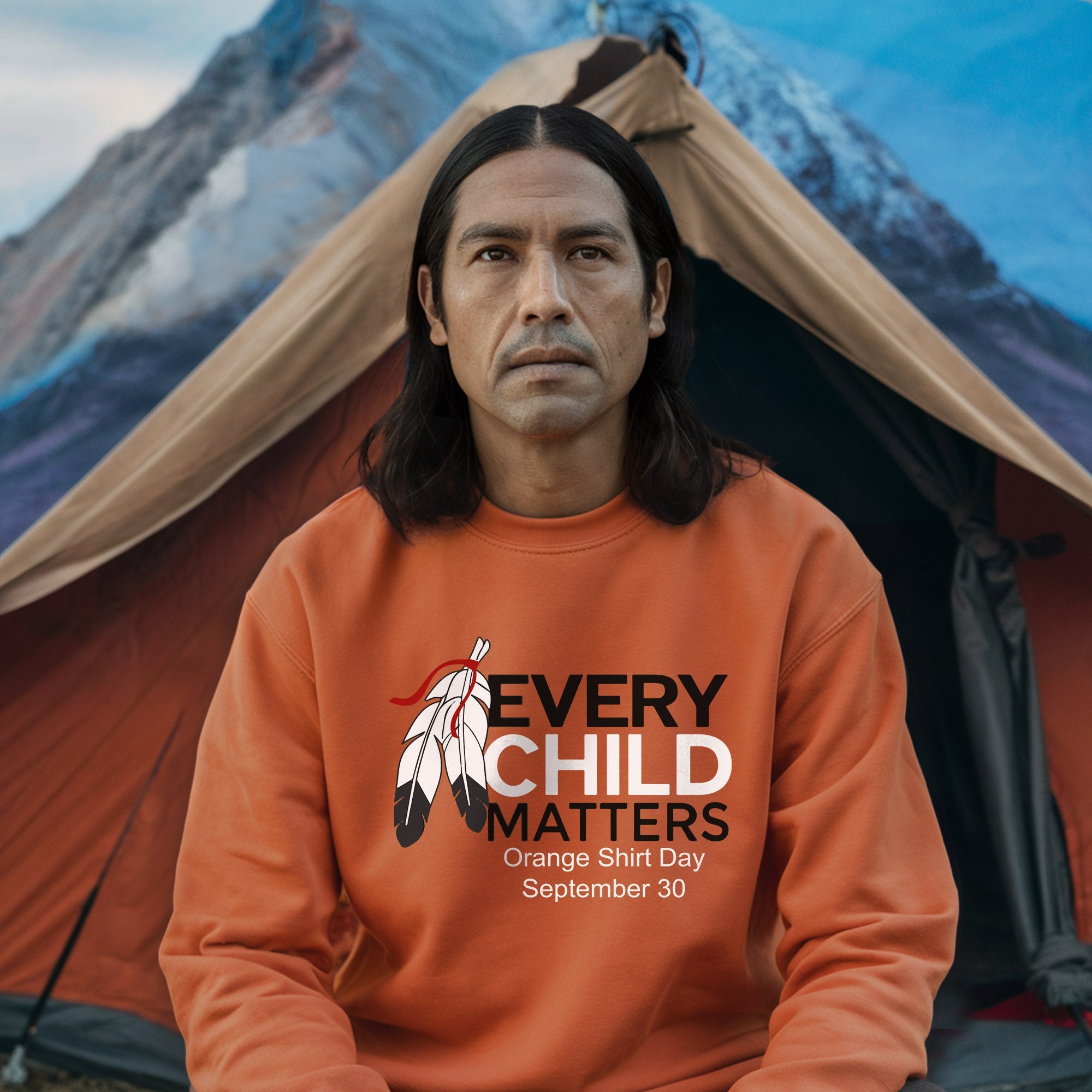 Every Child Matters Feather For Orange Shirt Day Unisex T-shirt/Hoodie/Sweatshirt