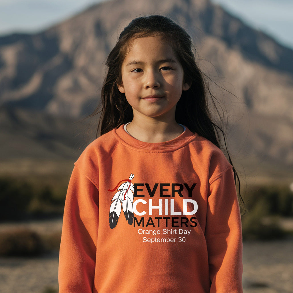 Every Child Matters Feather For Orange Shirt Day Unisex T-shirt/Hoodie/Sweatshirt
