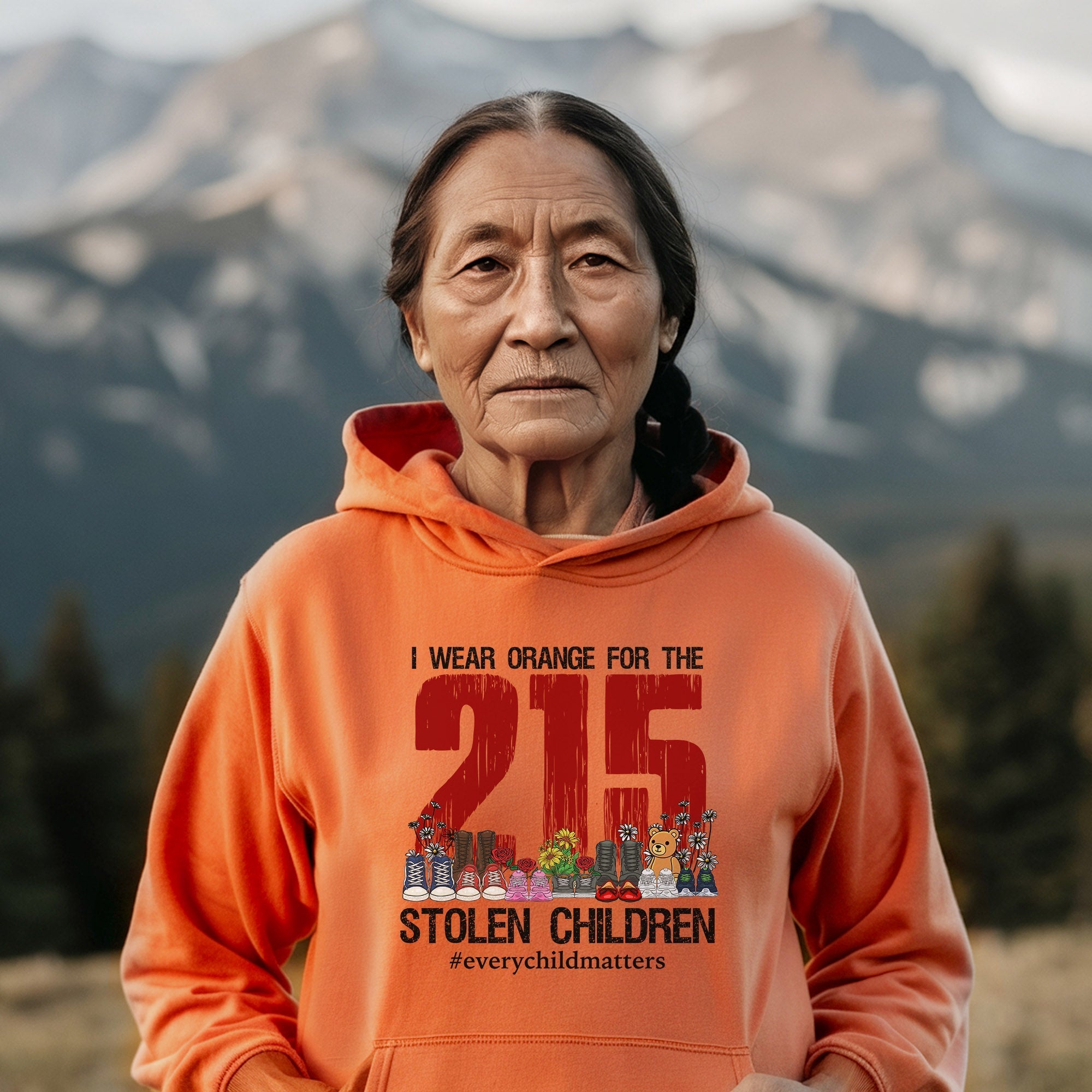 Every Child Matters I Wear Orange For The 215 Stolen Children For Orange Shirt Day Unisex T-shirt/Hoodie/Sweatshirt
