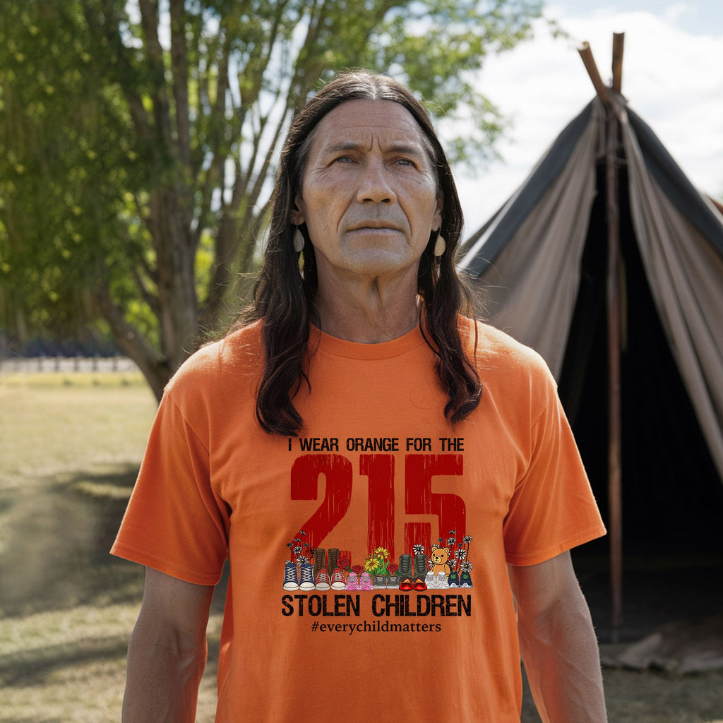 Every Child Matters I Wear Orange For The 215 Stolen Children For Orange Shirt Day Unisex T-shirt/Hoodie/Sweatshirt