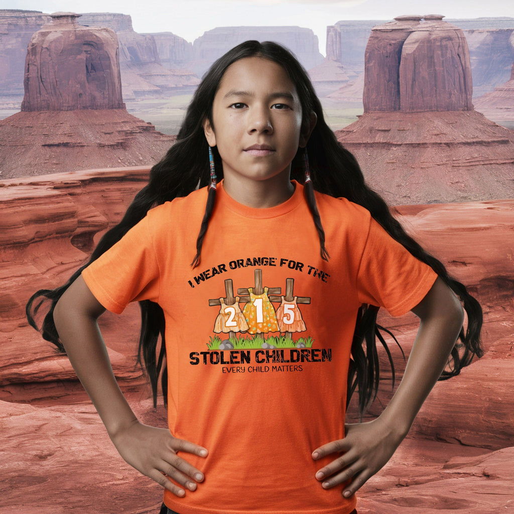 Every Child Matters I Wear Orange For The 215 Stolen Children For Orange Shirt Day Unisex T-shirt/Hoodie/Sweatshirt