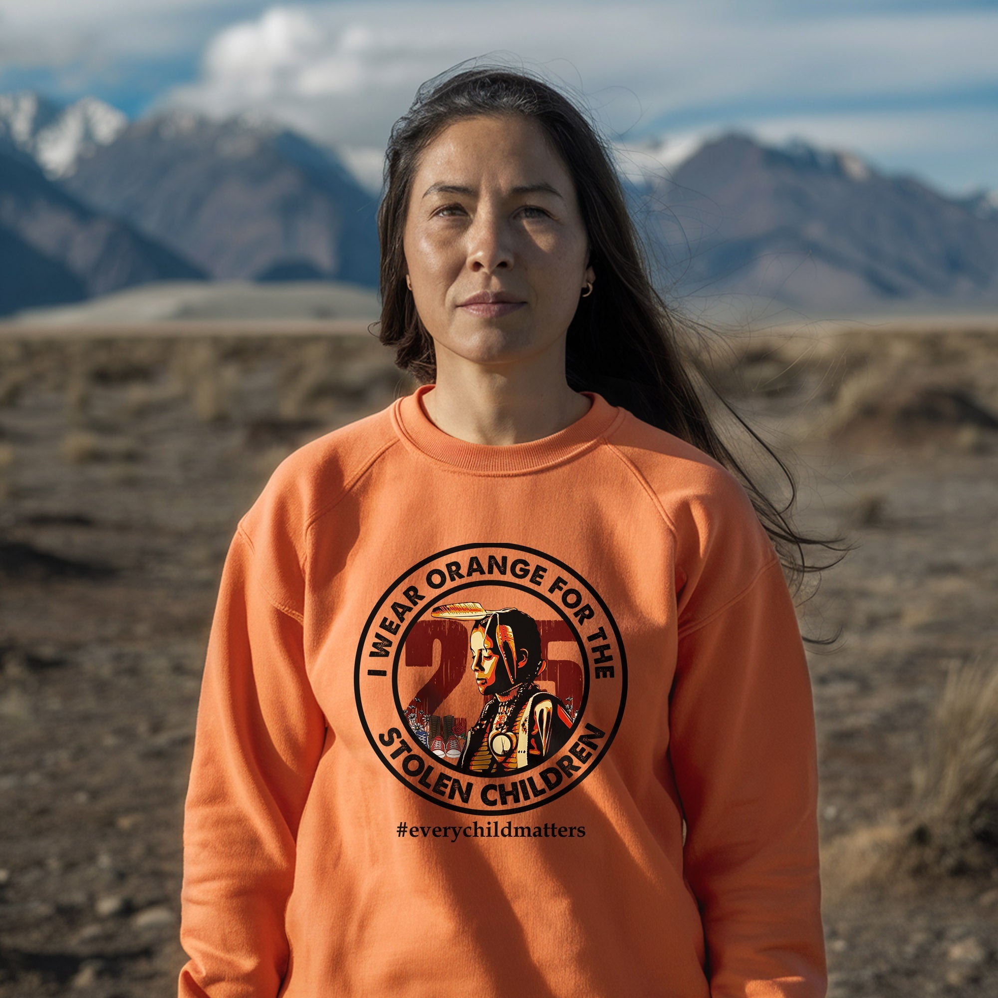 Every Child Matters I Wear Orange For The 215 Stolen Children Circle For Orange Day Unisex T-shirt/Hoodie/Sweatshirt