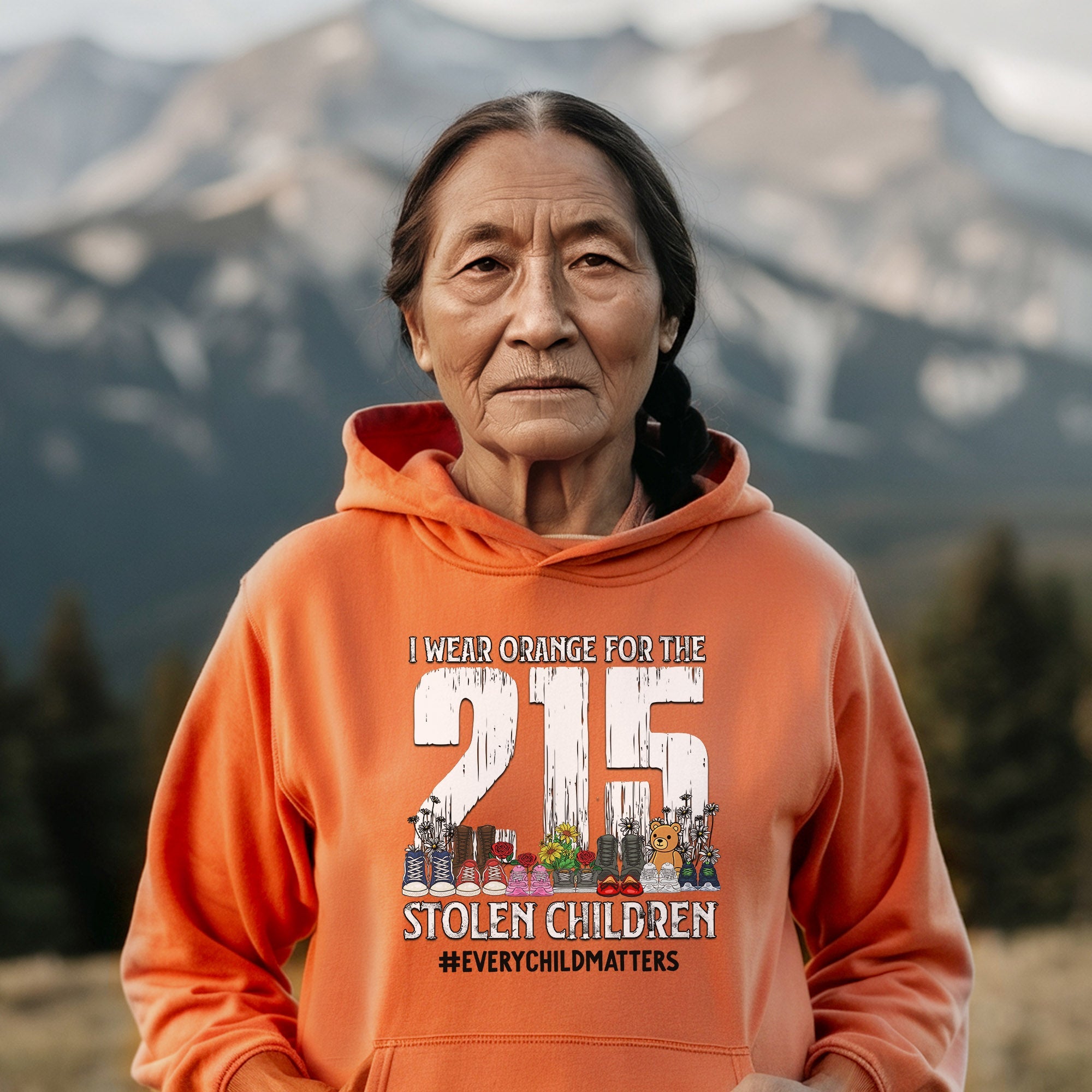 Every Child Matters I Wear Orange For The 215 Stolen Children For Orange Day Unisex T-shirt/Hoodie/Sweatshirt
