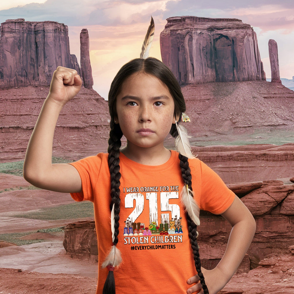 Every Child Matters I Wear Orange For The 215 Stolen Children For Orange Day Unisex T-shirt/Hoodie/Sweatshirt