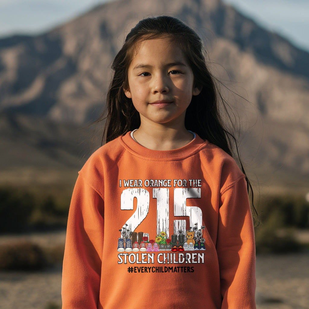 Every Child Matters I Wear Orange For The 215 Stolen Children For Orange Day Unisex T-shirt/Hoodie/Sweatshirt
